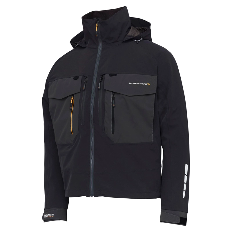 Savage Gear SG6 Wading Jacket, Black/Grey 1 Savage Gear SG6 Wading Jacket, Black/Grey