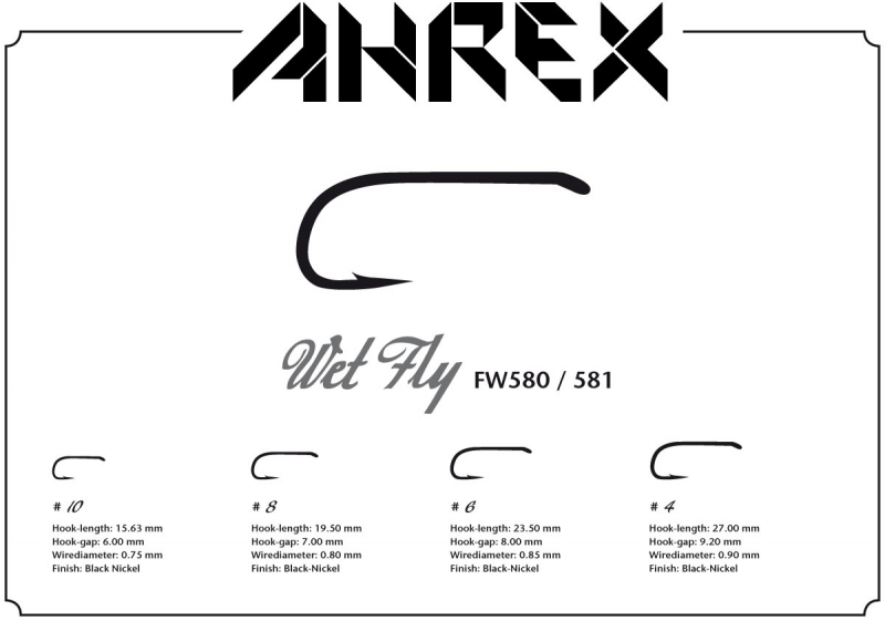 Ahrex Hooks Ahrex FW580 - Wet Fly 1 Ahrex Hooks Ahrex FW580 - Wet Fly