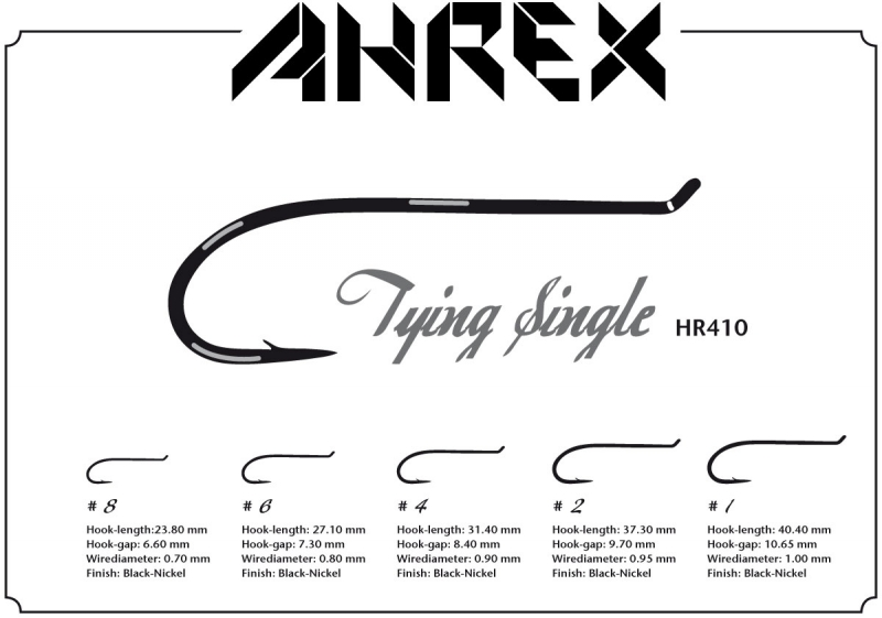 Ahrex Hooks Ahrex HR410 - Tying Single 1 Ahrex Hooks Ahrex HR410 - Tying Single