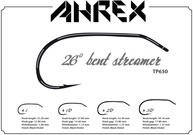 Ahrex Hooks Ahrex TP650 - 26 Degree Bent Streamer 1 Ahrex Hooks Ahrex TP650 - 26 Degree Bent Streamer