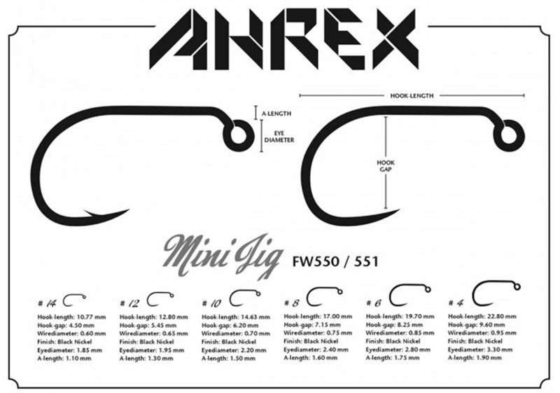 Ahrex Hooks Ahrex FW550 - Mini Jig 1 Ahrex Hooks Ahrex FW550 - Mini Jig