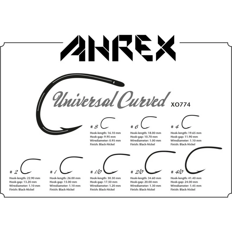 Ahrex Hooks Ahrex XO774 - Universal Curved 1 Ahrex Hooks Ahrex XO774 - Universal Curved